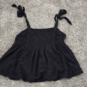 Old Navy Black Sleeveless Camisole with Tie Front